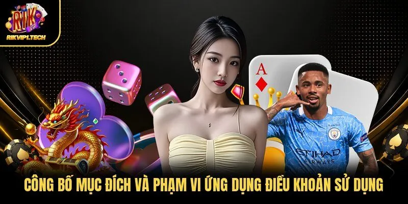 Công bố mục đích và phạm vi ứng dụng điều khoản sử dụng